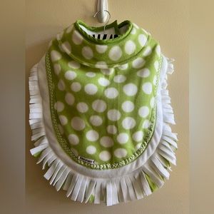 Designer Handmade Fleece Jacket with Collar.